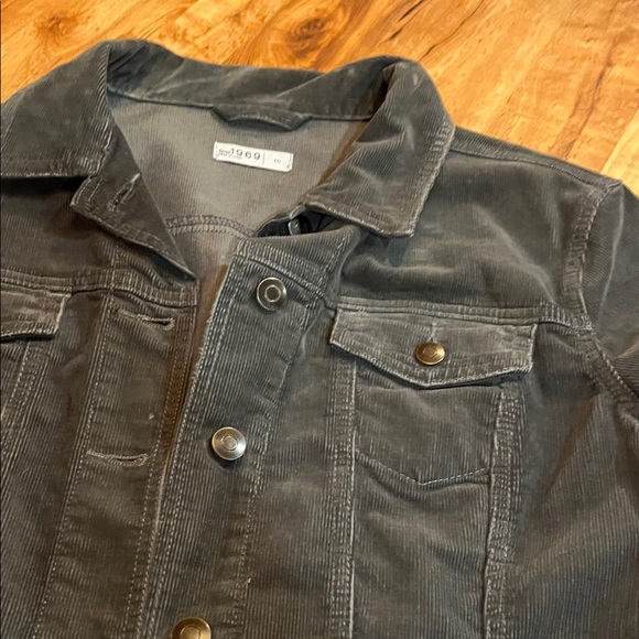 GAP Women's Charcoal Grey Corduroy Jacket - Picture 7 of 9